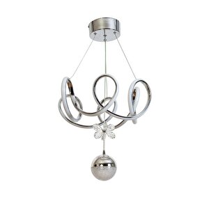 Avonni Av-7014-6163-6k-1tk Krom Kaplama Modern Avize Led Alüminyum Silikon 45x45 Cm