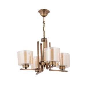 Av-7013-395-4e Eskitme Kaplama Modern Avize E27 Metal Cam 50 Cm