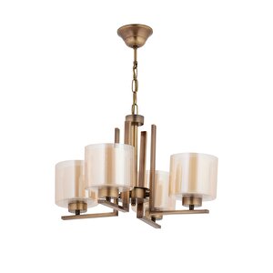 Avonni Av-7013-395-4e Eskitme Kaplama Modern Avize E27 Metal Cam 50 Cm