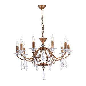 Av-35004-10e Eskitme Kaplama Modern Avize E27 Metal Cam 75 Cm