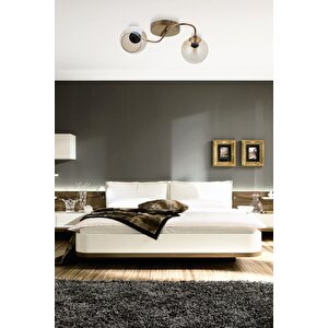 Av-7013-459-2e Eskitme Kaplama Modern Avize E27 Metal Cam 44 Cm