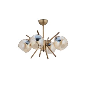 Avonni Av-7013-393-4e Eskitme Kaplama Modern Avize E27 Metal Cam 53 Cm