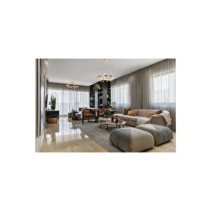 Av-7014-6123-6bkr Bakır Kaplama Modern Avize Led Alüminyum Silikon 52x52 Cm