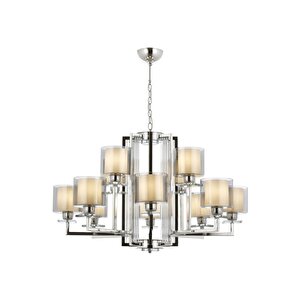 Av-4285-12k Krom Kaplama Modern Avize E27 Metal Cam 105 Cm