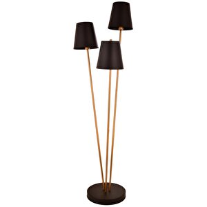 Lm-9147-3bsy Eskitme/siyah Kaplama/boya Lambader E27 Metal 50 Cm