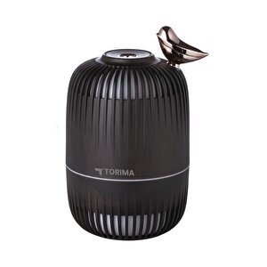 Hava Nemlendiricisi Buhar Makinesi Kuş Detaylı Ahşap Görünümlü 280 Ml H17 Koyu Kahverengi