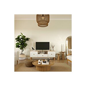 Bohem Tv Ünitesi 180 Cm Mdf N Kapak Çizgili, Atlanti̇k Çam Atlanti̇k Çam Atlantik Çam