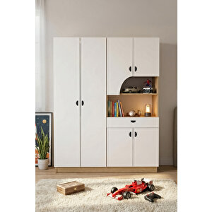 Bi̇anca 6 Kapakli 1 Çekmeceli̇ Gardirop