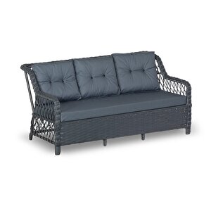 3+1+1 Bahçe Ve Balkon Takımı Masali Antrasit Gri