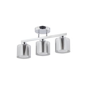 Av-7013-406-3k Krom Kaplama Modern Avize E27 Metal Cam 57 Cm