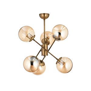 Av-7013-403-6e Eskitme Kaplama Modern Avize E27 Metal Cam 45 Cm