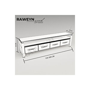 Deryawood Sea Doğal Ahşap Çekmeceli̇ Tv Üni̇tesi̇ - 230cm