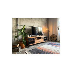 Style Doğal Ahşap Çekmeceli̇ Tv Üni̇tesi̇ - 200cm 200 cm