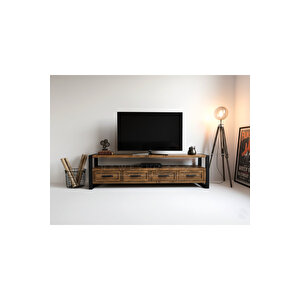 Bell Doğal Ahşap Çekmeceli̇ Tv Üni̇tesi̇ - 240cm 240 cm
