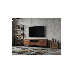 Pearl Doğal Ahşap Çekmeceli̇ Tv Üni̇tesi̇ - 150cm 150 cm