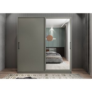 Kale Sürgülü Gardırop Antrasit G.r.k_2_120cm 120 cm