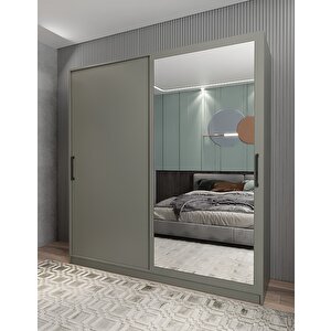 Kale Sürgülü Gardırop Antrasit G.r.k_2_120cm 120 cm