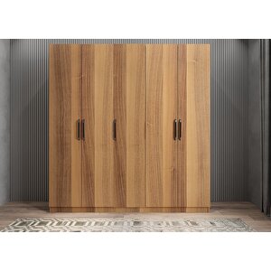 Eko Bar Beş Kapaklı Gardırop Ceviz G.b.e_3_225cm 225 cm