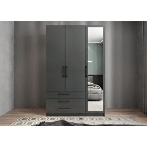 Life Üç Kapaklı Gardırop Antrasit G.u.l_2_120cm 120 cm