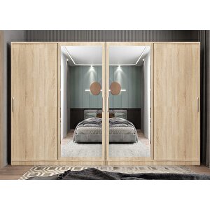 Yıldız Sürgülü Gardırop Meşe G.r.y_4_360 360 cm