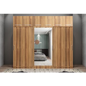 Zirve Sürgülü Gardırop Ceviz G.r.z_3_180cm 180 cm