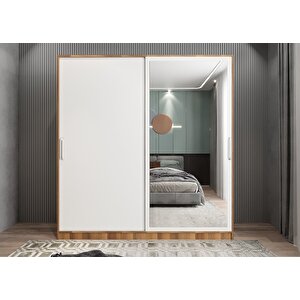 Kale Sürgülü Gardırop Ceviz&beyaz G.r.k_7_120cm 120 cm