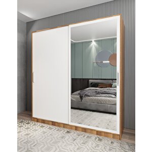 Kale Sürgülü Gardırop Ceviz&beyaz G.r.k_7_120cm 120 cm