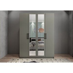 Trend Dört Kapaklı Gardırop Antrasit G.d.t_2_140cm 140 cm