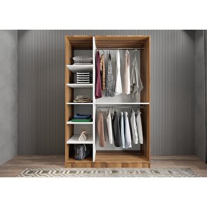 Eko Üç Kapaklı Gardırop Ceviz G.u.e_6_105cm 105 cm