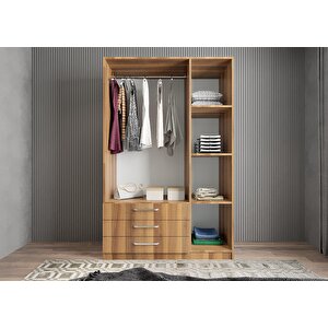 Life Üç Kapaklı Gardırop Ceviz G.u.l_5_120cm 120 cm
