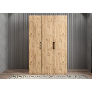 Bar Üç Kapaklı Gardırop Çam G.u.b_3_135cm 135 cm