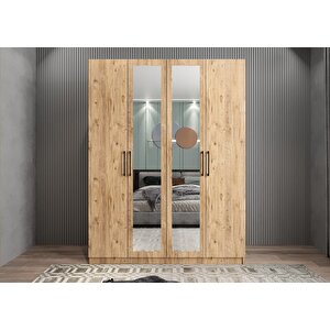 Trend Dört Kapaklı Gardırop Çam G.d.t_3_160cm 160 cm