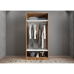 Bar İki Kapaklı Gardırop Ceviz G.i.b_7_70cm 70 cm