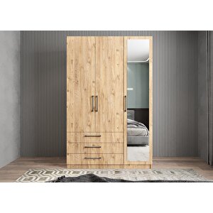 Life Üç Kapaklı Gardırop Çam G.u.l_3_120cm 120 cm