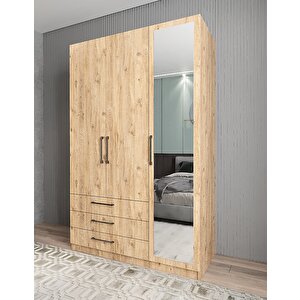 Life Üç Kapaklı Gardırop Çam G.u.l_3_120cm 120 cm