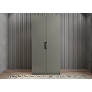 Bar İki Kapaklı Gardırop Antrasit G.i.l_5_90cm 90 cm