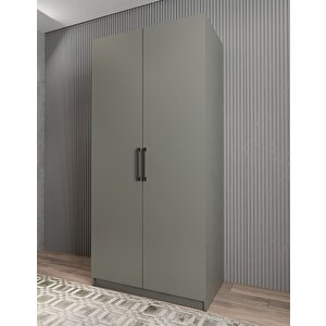 Bar İki Kapaklı Gardırop Antrasit G.i.l_5_90cm 90 cm