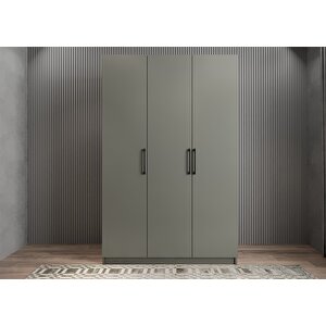 Eko Üç Kapaklı Gardırop Antrasit G.u.e_3_135cm 135 cm