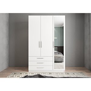 Life Üç Kapaklı Gardırop Beyaz G.u.l_1_120cm 120 cm