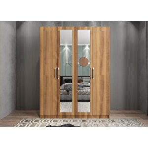 Trend Dört Kapaklı Gardırop Ceviz G.d.t_4_160cm 160 cm