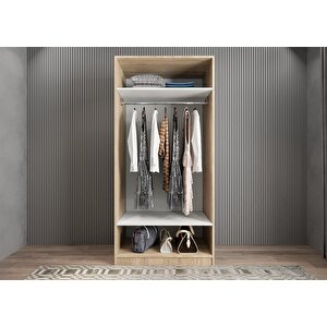 Bar İki Kapaklı Gardırop Meşe G.i.b_6_90cm 90 cm
