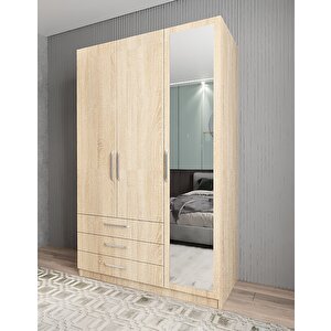 Life Üç Kapaklı Gardırop Meşe G.u.l_4_120cm 120 cm