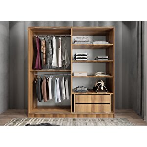 Kale Sürgülü Gardırop Ceviz G.r.k_3_208 208 cm