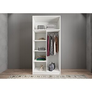 Bar İki Kapaklı Gardırop Beyaz G.i.l_4_70cm 70 cm