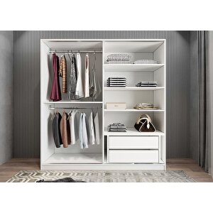 Kale Sürgülü Gardırop Beyaz G.r.k_1_160cm 160 cm