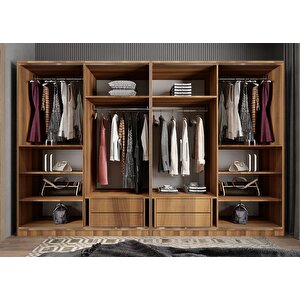 Yıldız Sürgülü Gardırop Ceviz G.r.y_5_320 320 cm