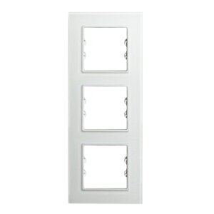 Apg613-21 Asfir Pleksiglas Mat Beyaz Dikey Üçlü Çerçeve (mekanizma Hariç)
