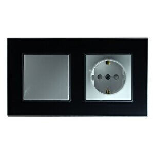 Apg202-71 Asfir Pleksiglas Parlak Siyah İkili Çerçeve (mekanizma Hariç)