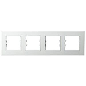 Apg604-21 Asfir Pleksiglas Mat Beyaz Dörtlü Çerçeve (mekanizma Hariç)
