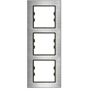 Alg213-71 Asfir Alüminyum Gümüş Dikey Üçlü Çerçeve (mekanizma Hariç)